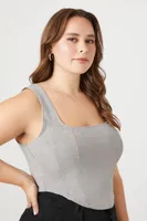 Women's Corset Crop Top