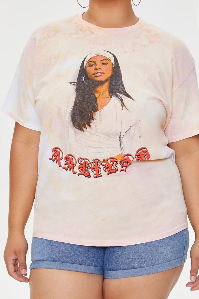 Women's Aaliyah Graphic T-Shirt in Orange, 0X