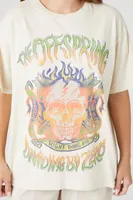 Women's The Offspring Oversized Graphic T-Shirt in White, Size S/M