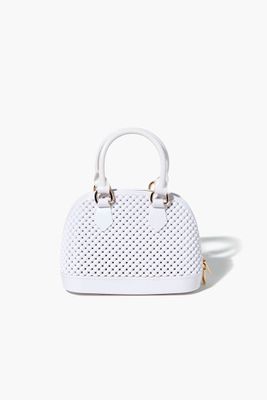 Women Quilted Satchel Bag in White