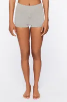 Women's Seamless Boyshort Panties in Heather Grey Medium