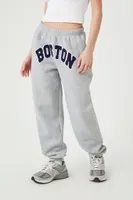 Women's Boston Fleece Joggers in Heather Grey Medium