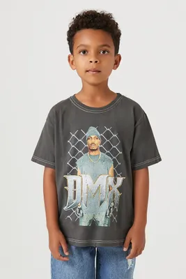 Kids DMX Graphic T-Shirt (Girls + Boys) in Charcoal, 11/12
