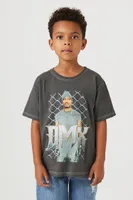 Kids DMX Graphic T-Shirt (Girls + Boys) in Charcoal, 9/10