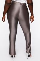 Women's Split Hem Leggings in Grey, 0X