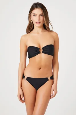 Women's O-Ring Brazilian Bikini Bottoms