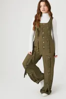 Women's Utility Cargo Jumpsuit in Cypress Small