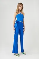 Women's Embellished Flare Leg Pants Royal