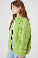 Women's Quilted Zip-Up Jacket XS