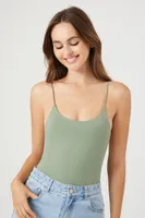 Women's Seamless Cami Lingerie Bodysuit in Tea Medium