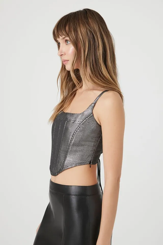 Sheer Mesh Cropped Cami