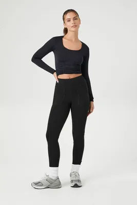 Women's Active High-Rise Leggings in Black Small