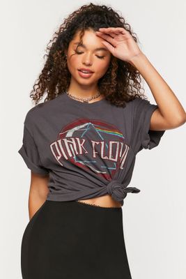 Women's Pink Floyd Graphic T-Shirt in Grey, XL