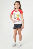 Girls Pokemon Raglan T-Shirt (Kids) Cream,