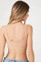 Women's Seamless Scoop Bralette in Tan Medium