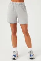 Women's Active French Terry Shorts in Grey Medium