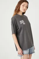 Women's Willow Racing Graphic T-Shirt in Washed Black Small