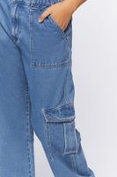 Women's Cargo Pocket Jeans in Medium Denim