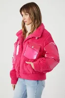 Women's Faux Shearling Puffer Jacket