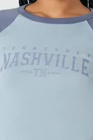 Women's Tennessee Nashville Raglan T-Shirt Blue