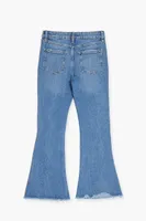 Girls Stretch-Denim Flare Jeans (Kids) in Medium Denim, 5/6