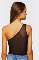 Women's One-Shoulder Ruched Bodysuit