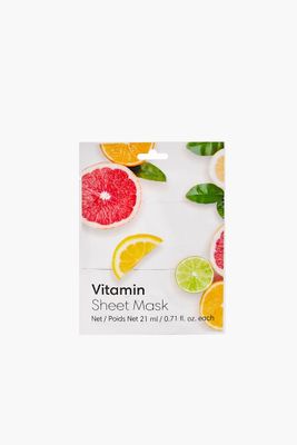 Vitamin Sheet Face Mask in White