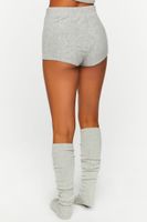 Women's Fitted Pajama Shorts Heather Grey