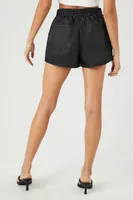 Women's Pull-On Drawstring Shorts in Black Small