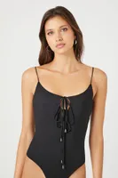 Women's Contour Reversible Bodysuit in Black/White Medium