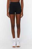 Women's Active Seamless Biker Shorts in Black Medium