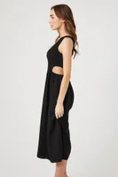 Women's One-Shoulder Cutout Midi Dress