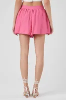 Women's High-Rise Pull-On Shorts in Pink Small