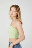 Women's Cropped Halter Top