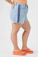 Women's Recycled Cotton Denim Shorts in Light Denim, 16