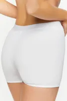 Women's Seamless Shortie Panties in White Medium