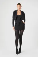 Women's Notched Cropped Blazer