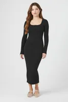 Women's Bodycon Midi Dress Black