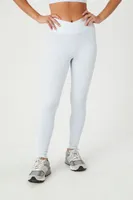 Women's Active Seamless Surplice Leggings in Light Blue Small