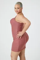 Women's Sweetheart Mini Dress in Mauve, 2X