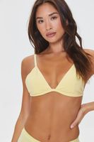 Women's Organically Grown Cotton Triangle Bralette in Mimosa Small