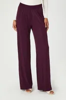 Women's Metallic Wide-Leg Pants