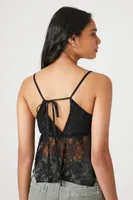 Women's Plunging Lace Cami