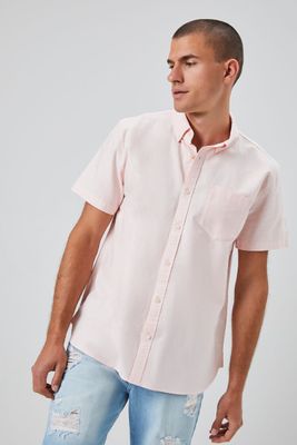 Men Pocket Button-Front Shirt in