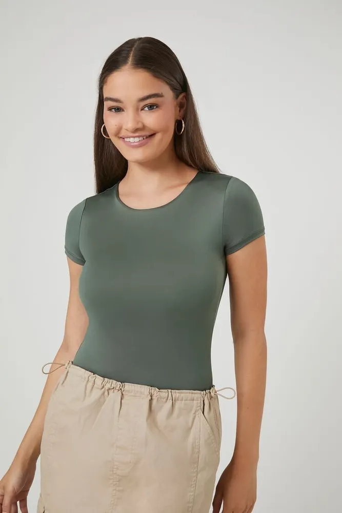 Women's Crew T-Shirt Bodysuit in Cypress Small