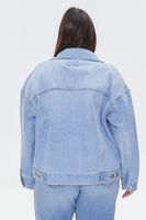 Women's Distressed Denim Jacket Denim,