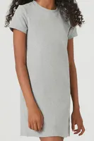 Girls T-Shirt Dress (Kids) in Heather Grey, 13/14