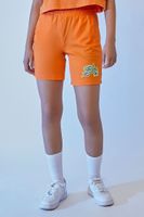 Women's Embroidered FUBU Mesh Shorts Orange