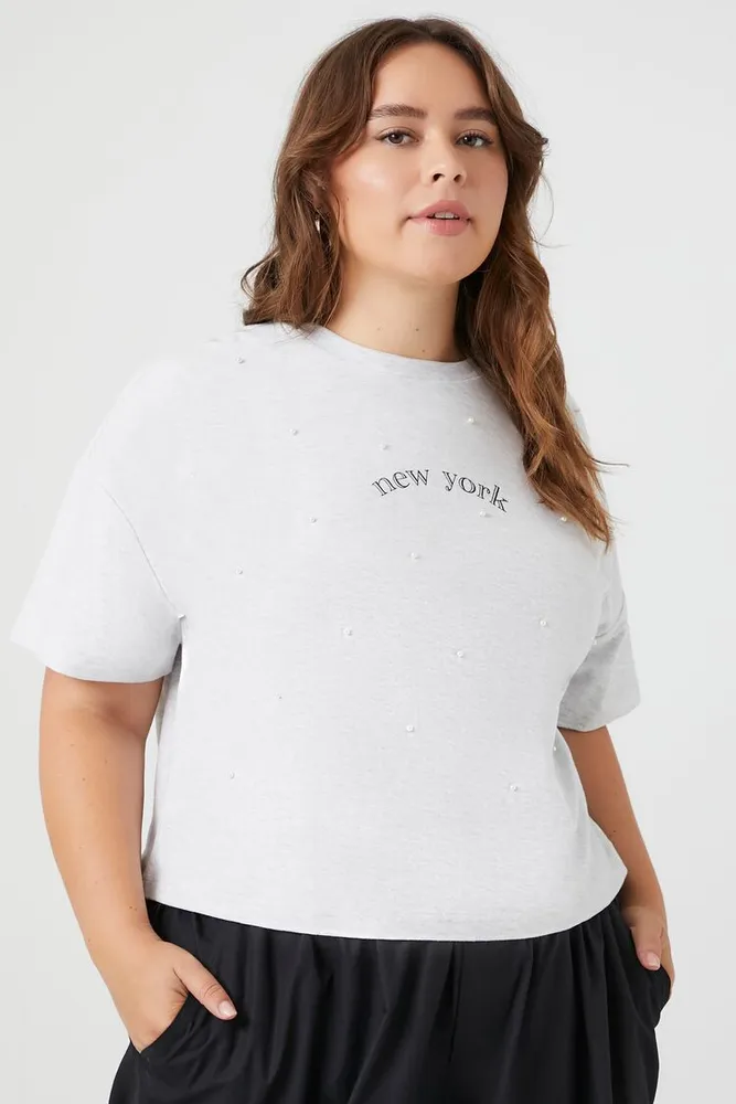 Forever 21 Women's New York Graphic T-Shirt in Heather Grey, 2X | Vancouver  Mall