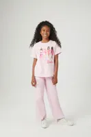 Girls Barbie Graphic T-Shirt (Kids) in Pink, 9/10